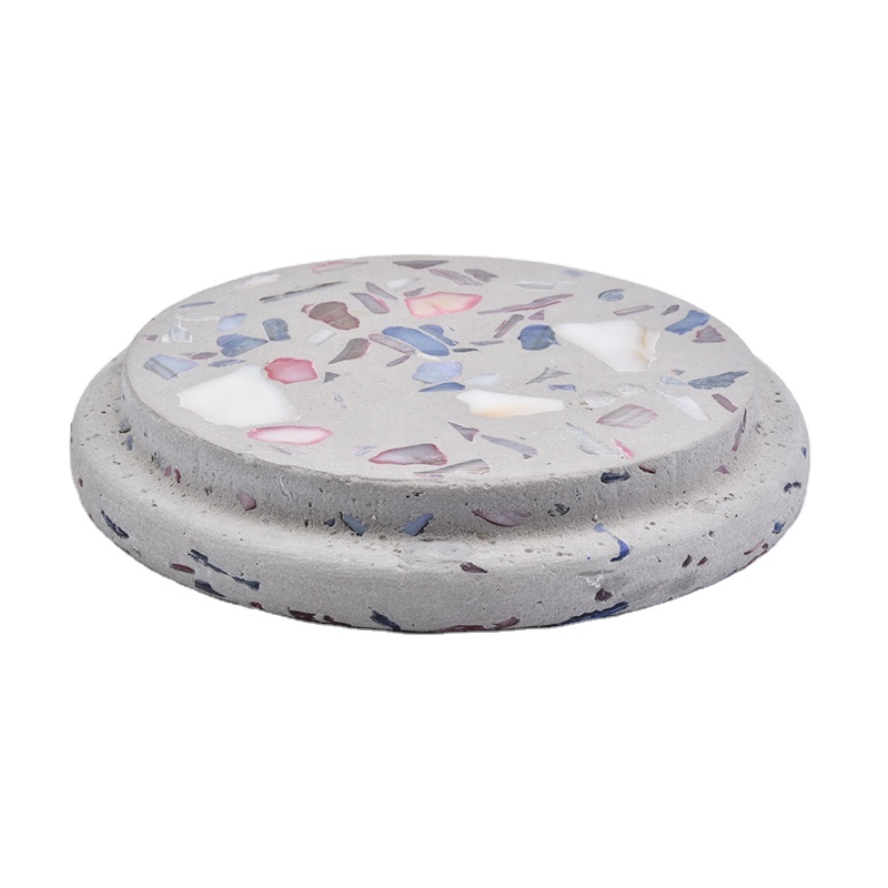 Wholesales cement custom round lids for candle jars holder