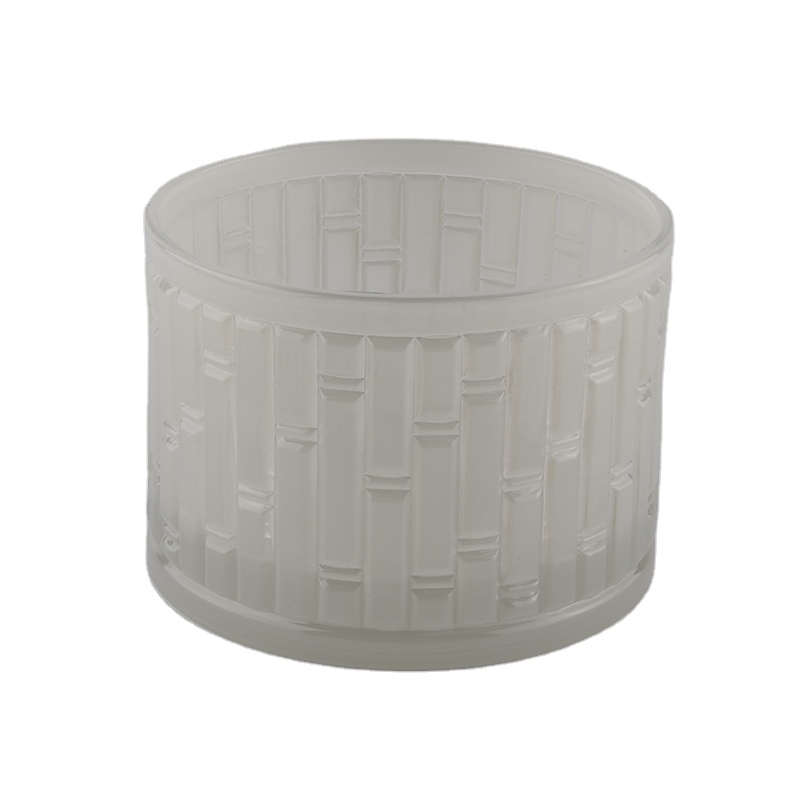 Sunny Wholesales matte custom crystal glass candle vessel 10oz 20oz