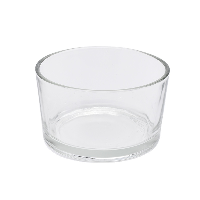 Classic transparent large glass candle holders 10oz 12oz