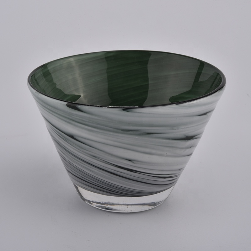 wholesale empty candle jars with cloudy finish