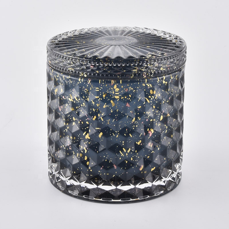 11oz Luxury glass candle making jar with lid