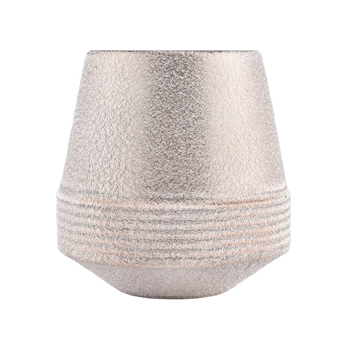 textured finished colorful ceramic candle jars