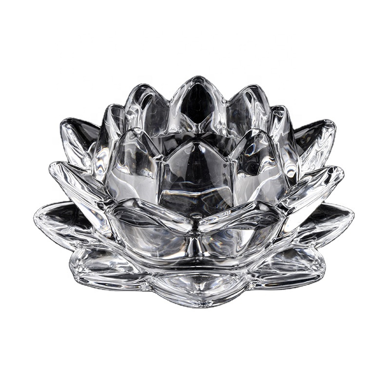 SG88100 400ml  Clear Glass Candle Holder with Wooden Lids Wholesales