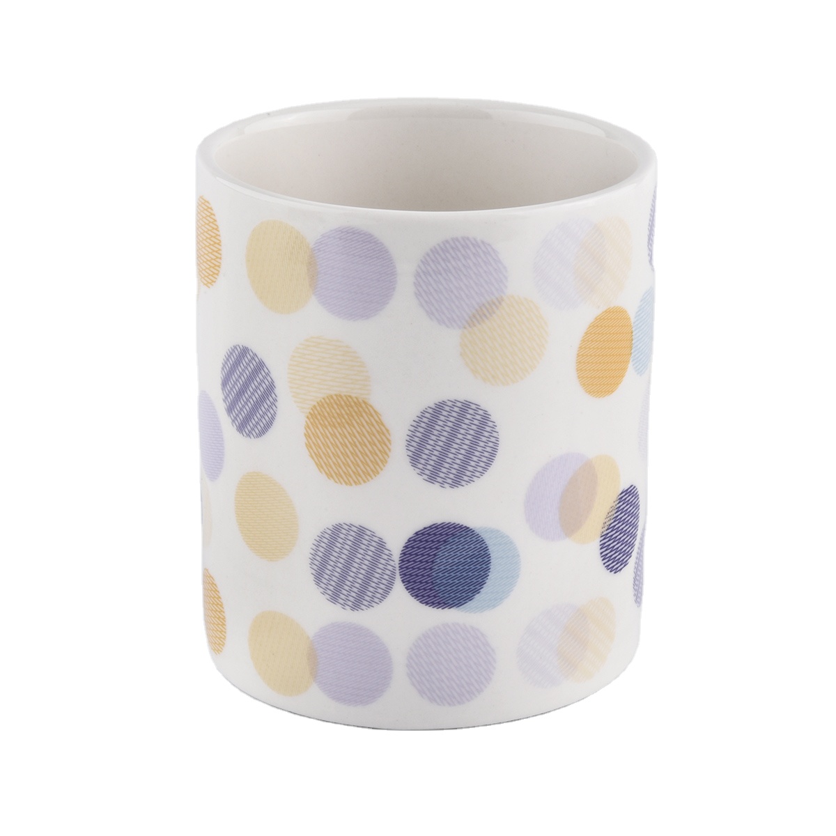 In bulk empty porcelain luxury ceramic holders for candle making