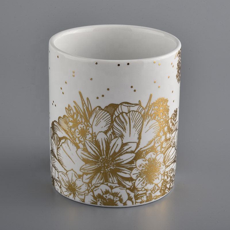 empty luxury ceramic candle jars for candle making