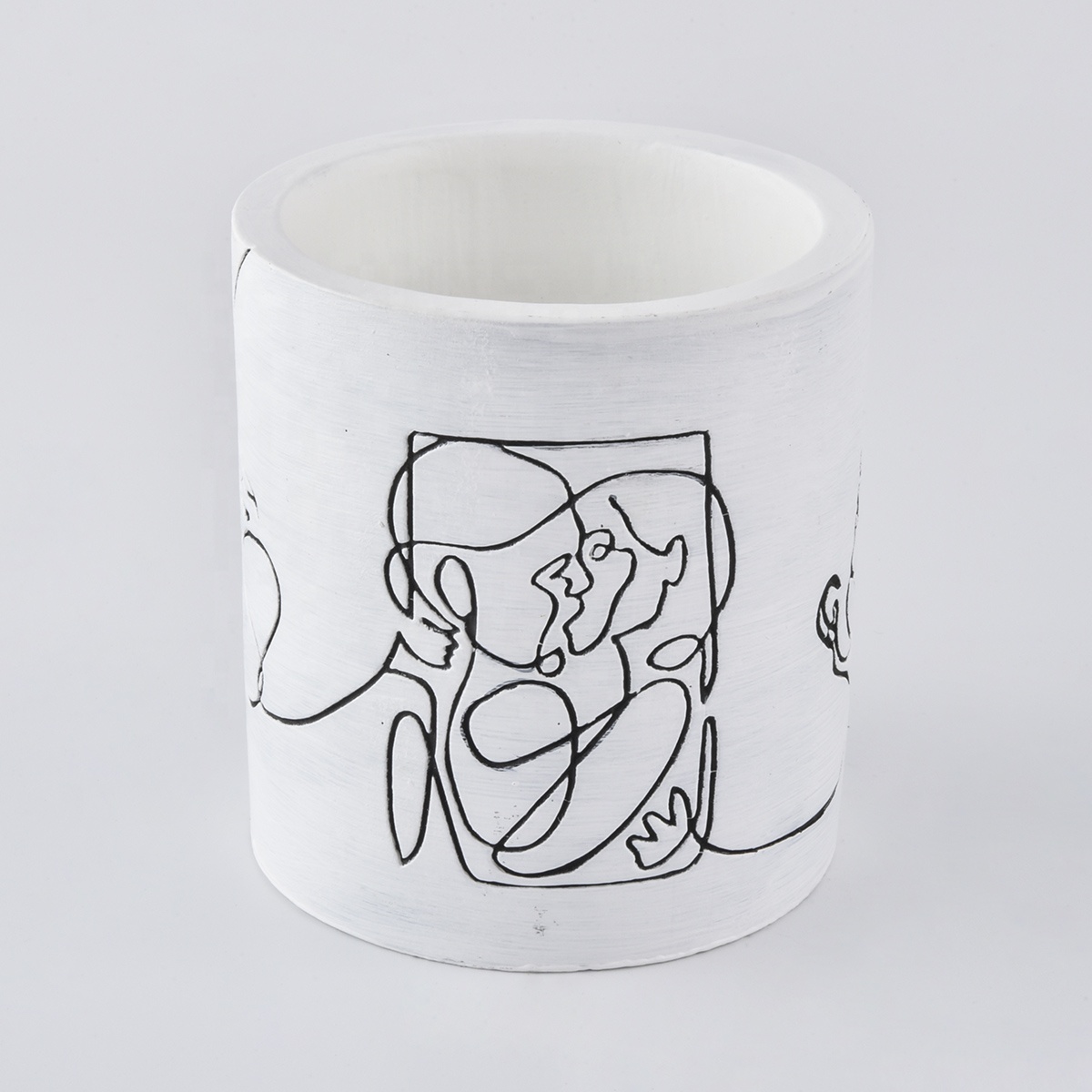 wedding table decorations cement candle jars