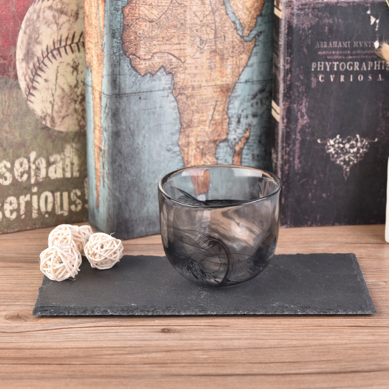 Empty bowl candle container tea light glass candle holder home decor supplier