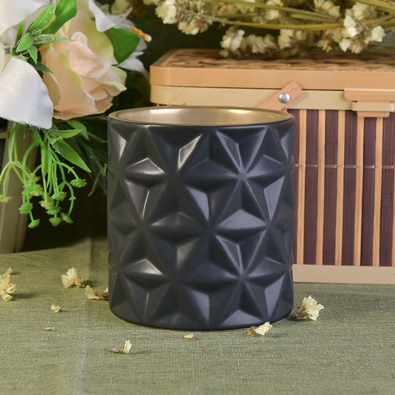 Vintage electroplating ceramic bowl votive candle vessel customized candle holders wedding centerpieces in bulk