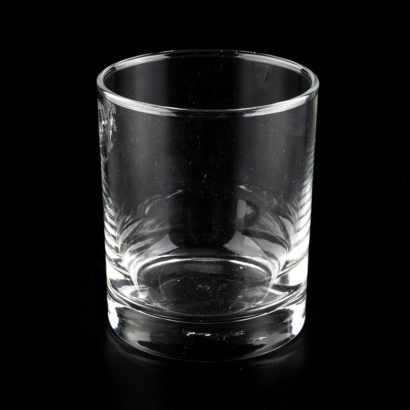 6oz cylinder glass candle jars with thick base