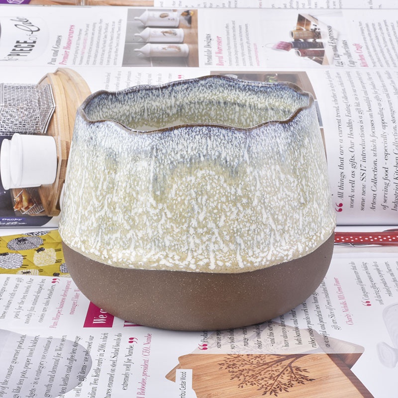 Matte ceramic candle holder scented candle vessels home party decoration