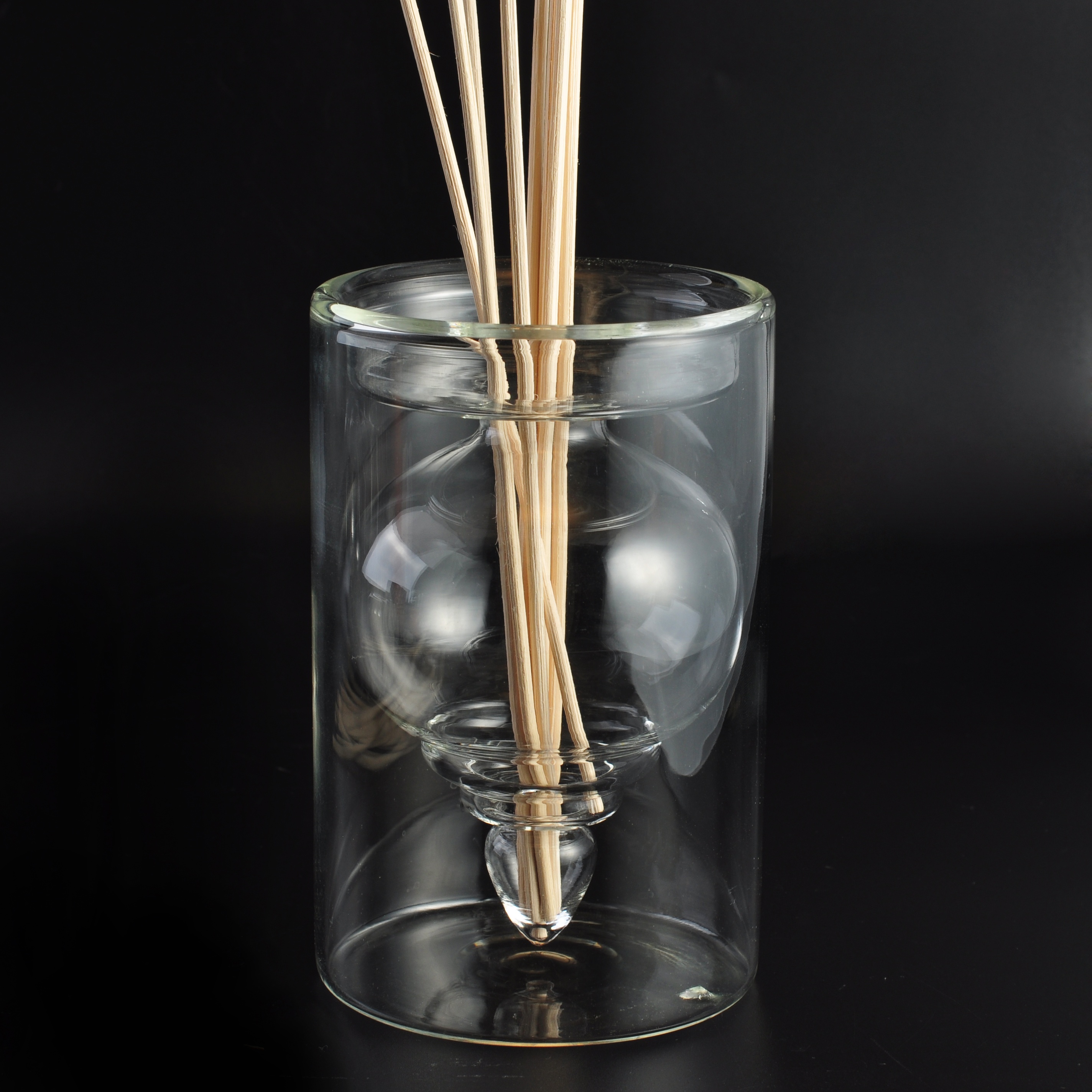 Sunny scented cylinder Glass Aroma Bottle Reed oil Diffuser bottles