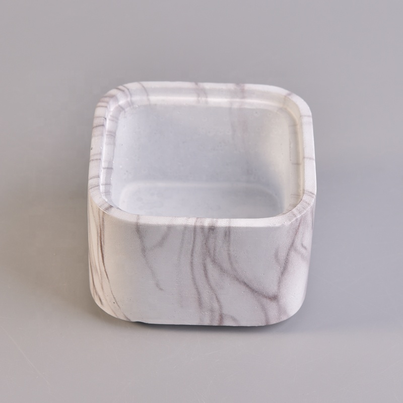 Unique concrete candle containers decorative candle vessel soy wax