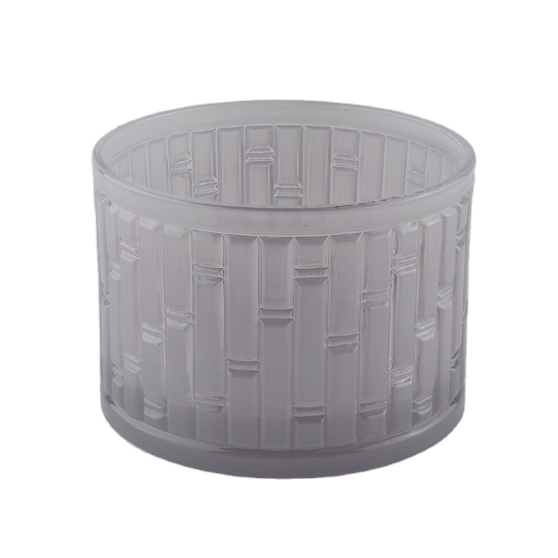 Sunny frosted empty candle container glass jar 10oz 20oz