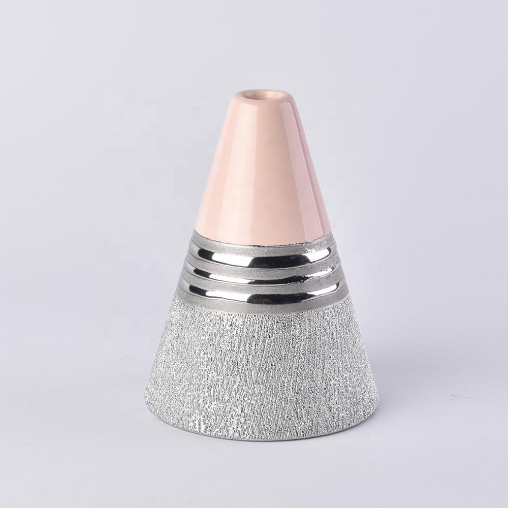 Ceramic Cone Diffuser Bottles Pink Top Home Decoration Pieces