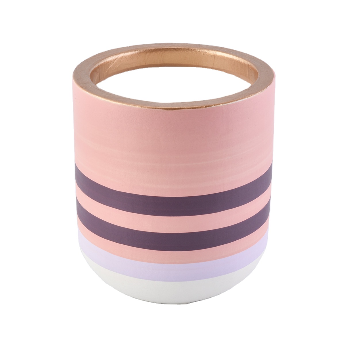 Wholesales custom printing glaze cement concrete candle jars