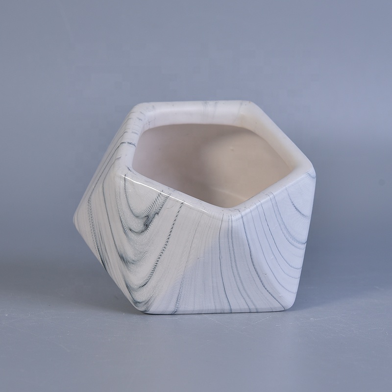 200ml Geometric ceramic candle jar scented candle vessel home decoration