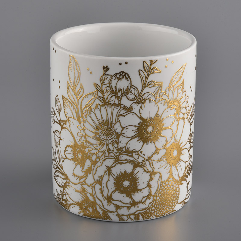 empty luxury ceramic candle jars for candle making