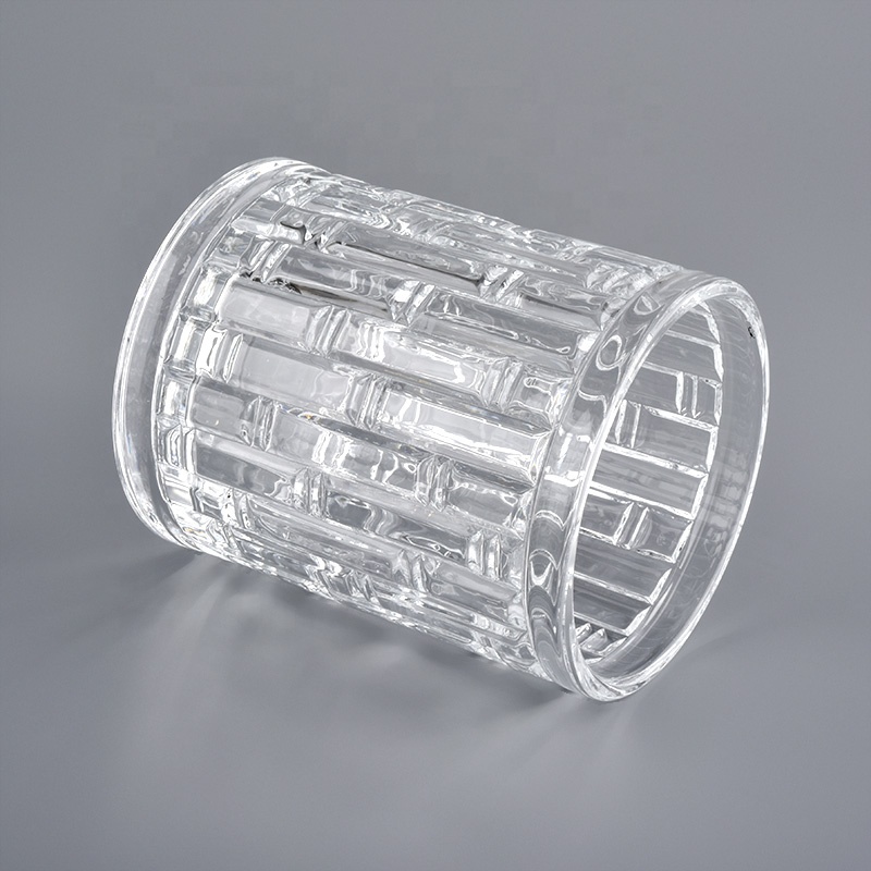 Geo cut glass candle Jar For Candle Making