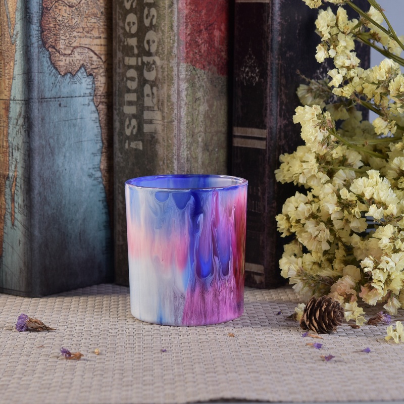 Customized hurricane Glass Candle container votive candle Holder party Decor Supplier