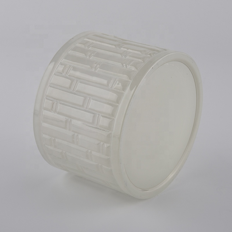 Sunny Wholesales matte custom crystal glass candle vessel 10oz 20oz
