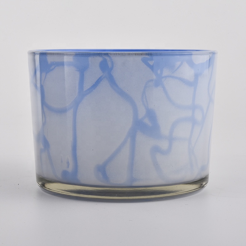 colorful series of 12oz glass candle holders