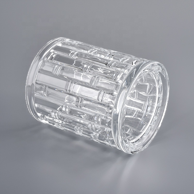 Geo cut glass candle Jar For Candle Making