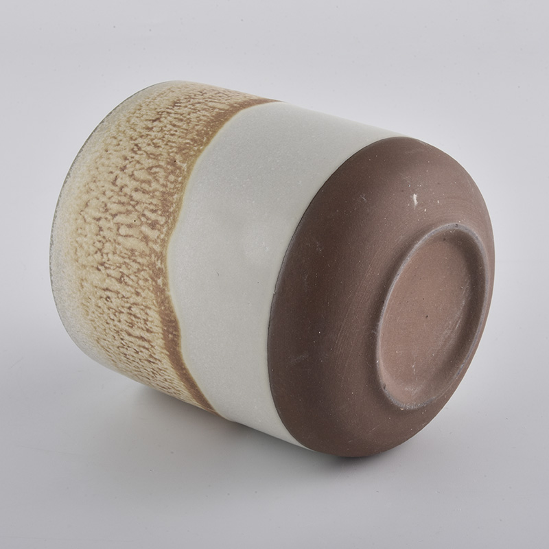 fancy ceramic candle jars candle containe, round bottom ceramic vessel for home decor