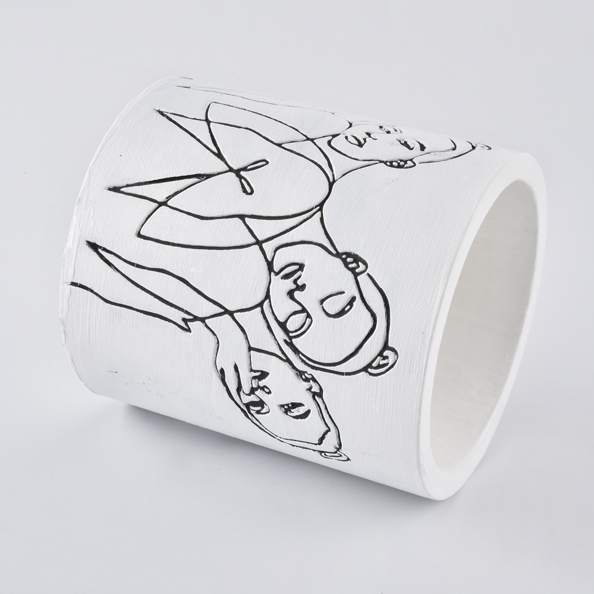 matte white concrete candle jars suppliers