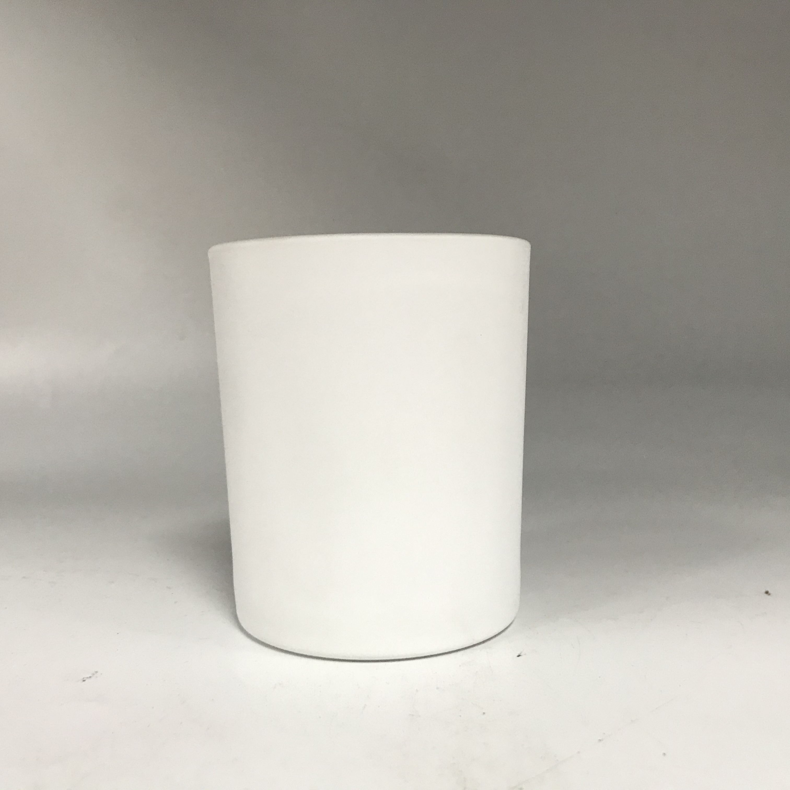 matte white 5oz glass candle jars