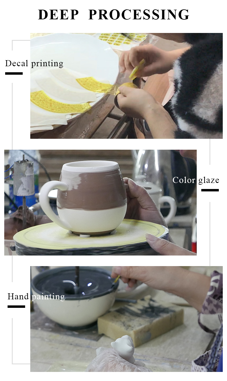 510ml Floral Ceramic Candle Holder Home Decoration Wholesales