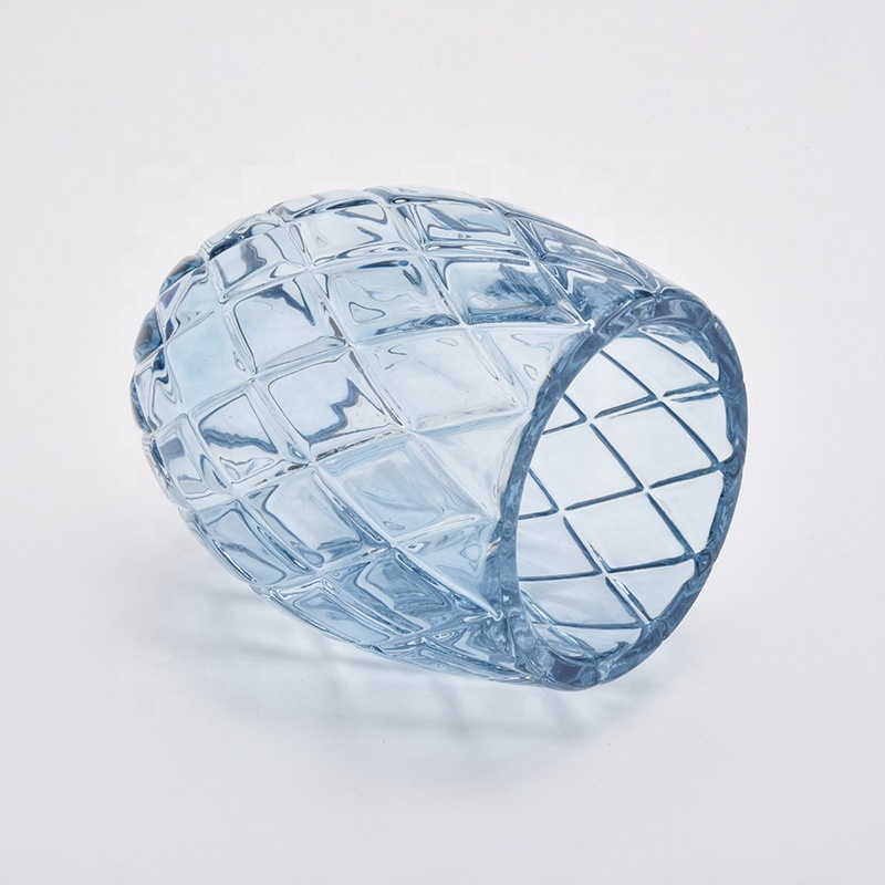 Hot sales tealight luxury transparent empty glass candle holder