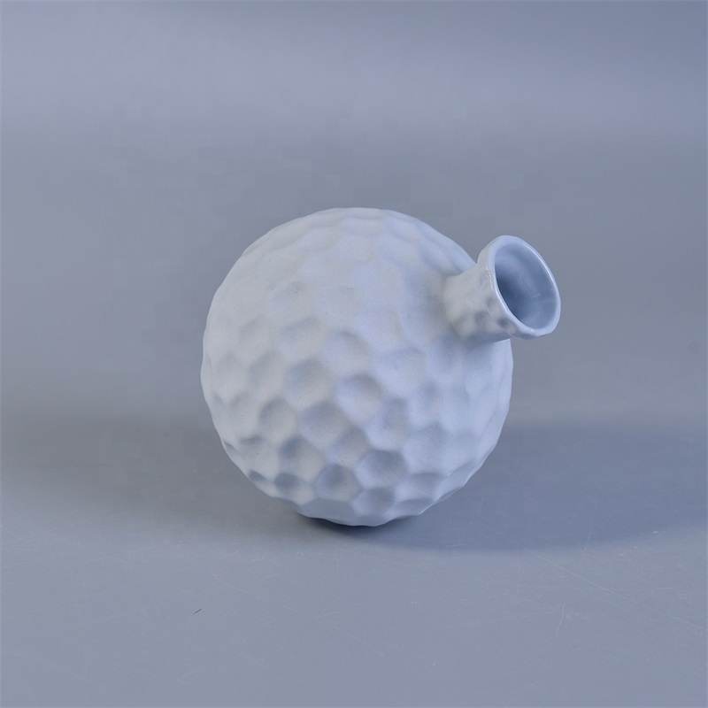 Ball shape Aroma matte Ceramic Reed Diffuser Bottle Aromatherapy Home Decoration