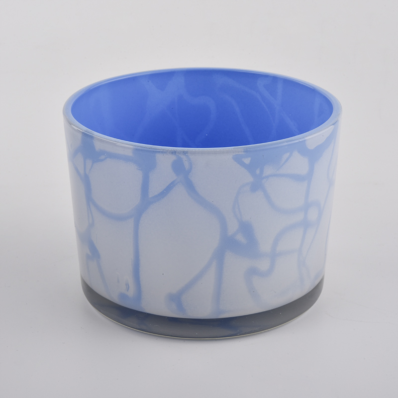 colorful series of 12oz glass candle holders