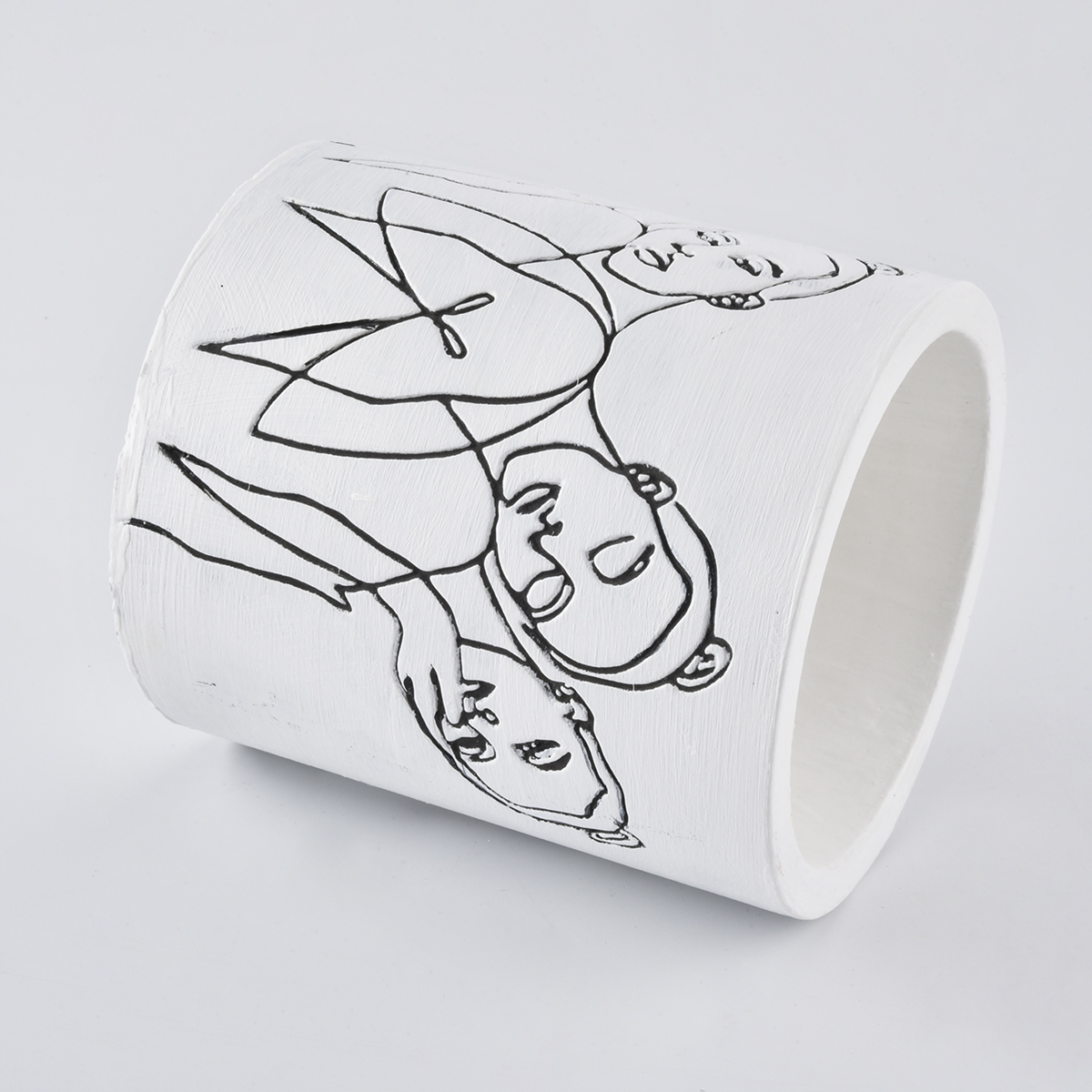 matte white concrete candle jars suppliers
