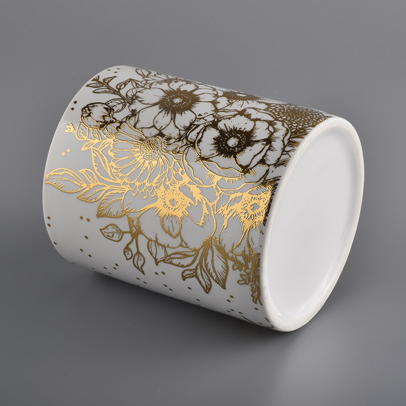empty luxury ceramic candle jars for candle making