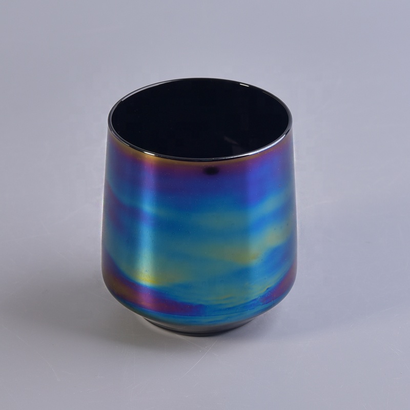 Electroplating Glass Candle container custom candle tumbler home Decor suppliers