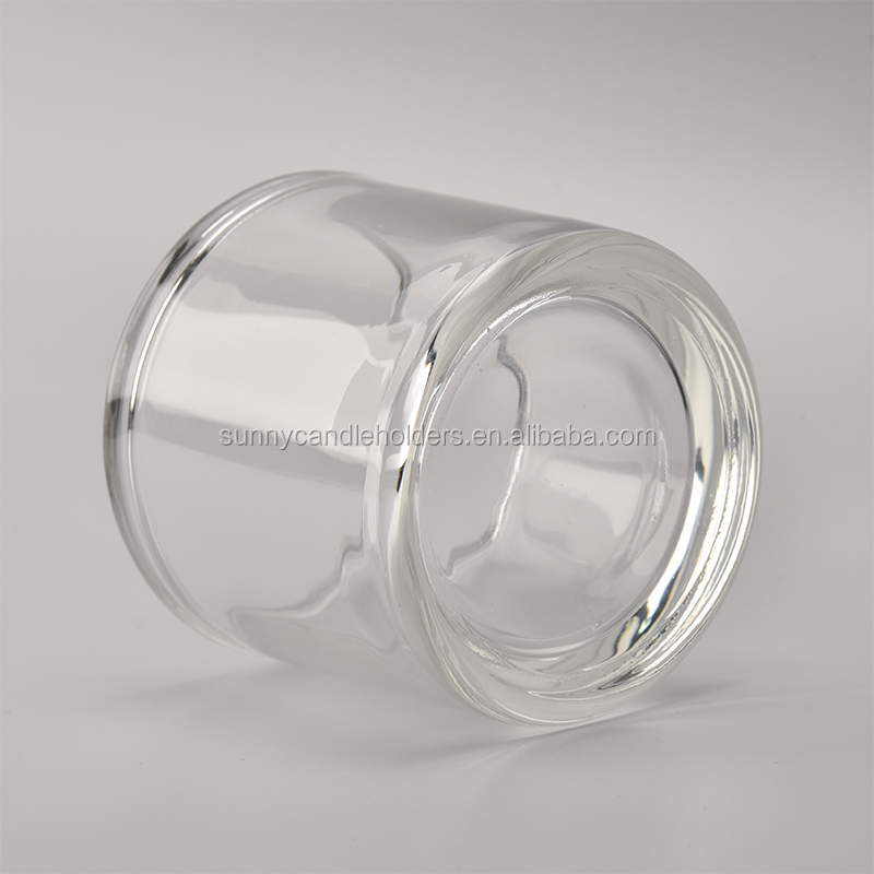 thick wall glass tealight holder, wedding candle holder