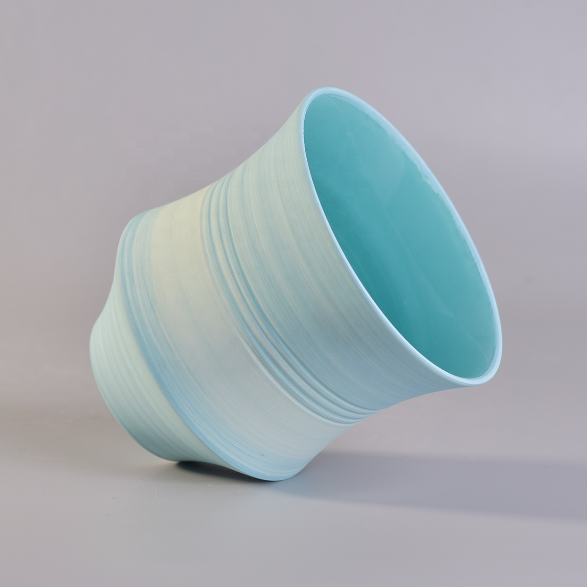 10oz 12oz luxury decorative ceramic votive empty candle holders