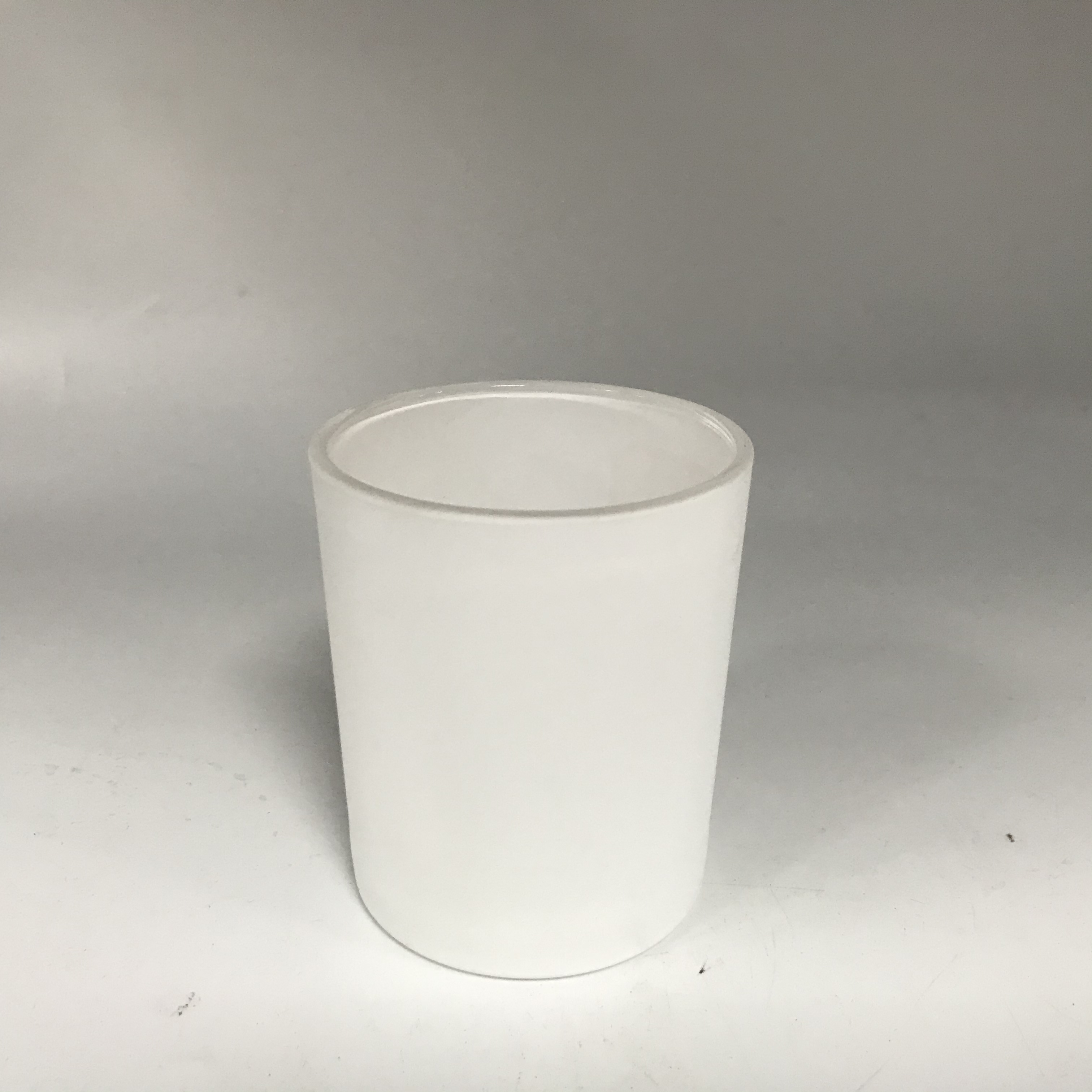 matte white 5oz glass candle jars