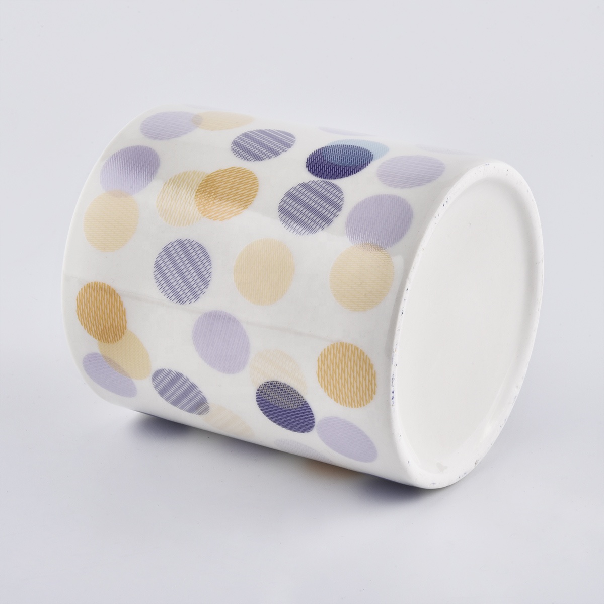 In bulk empty porcelain luxury ceramic holders for candle making