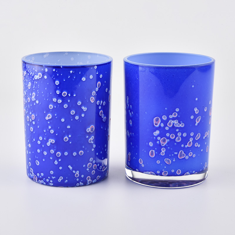 9oz mercury glass empty candle jars