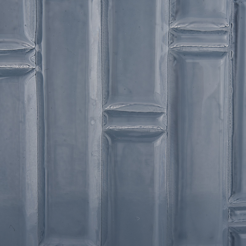 blue color sprayed glass candle containers wholesale