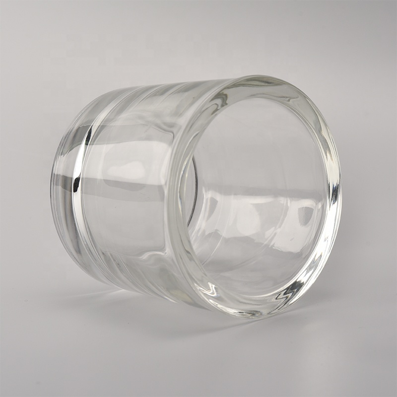 thick wall glass tealight holder, wedding candle holder