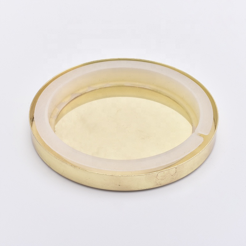 Tin Candle Holder Lids Silver Tin Covers for Jars Wholesales