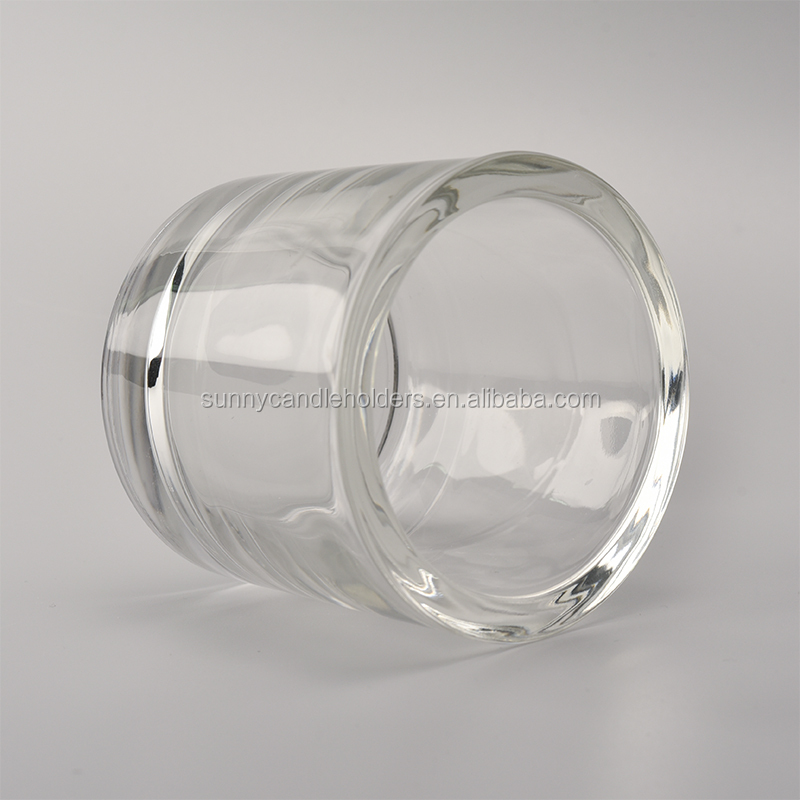 thick wall glass tealight holder, wedding candle holder