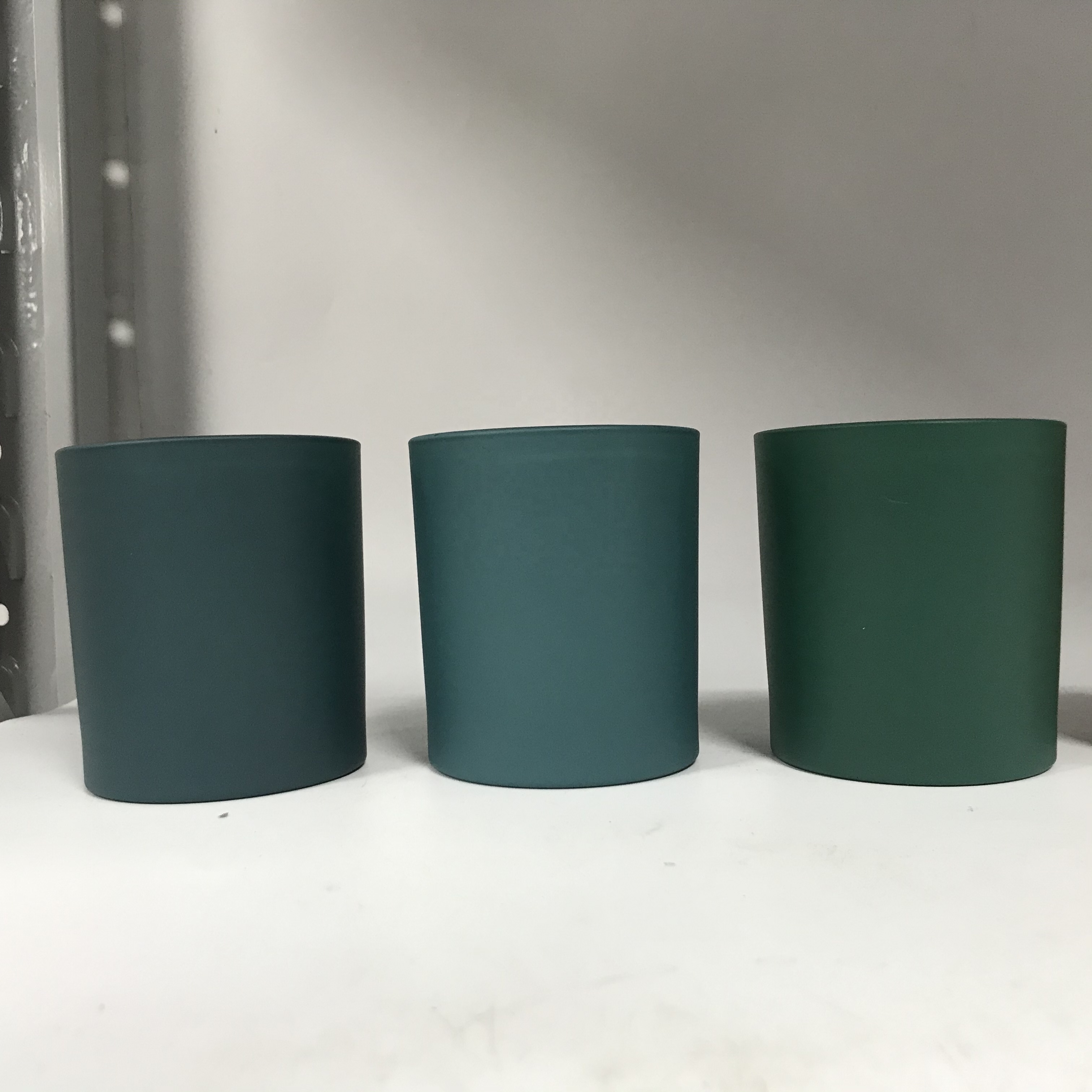 8oz 9oz 10oz matte glass candle jars with lid