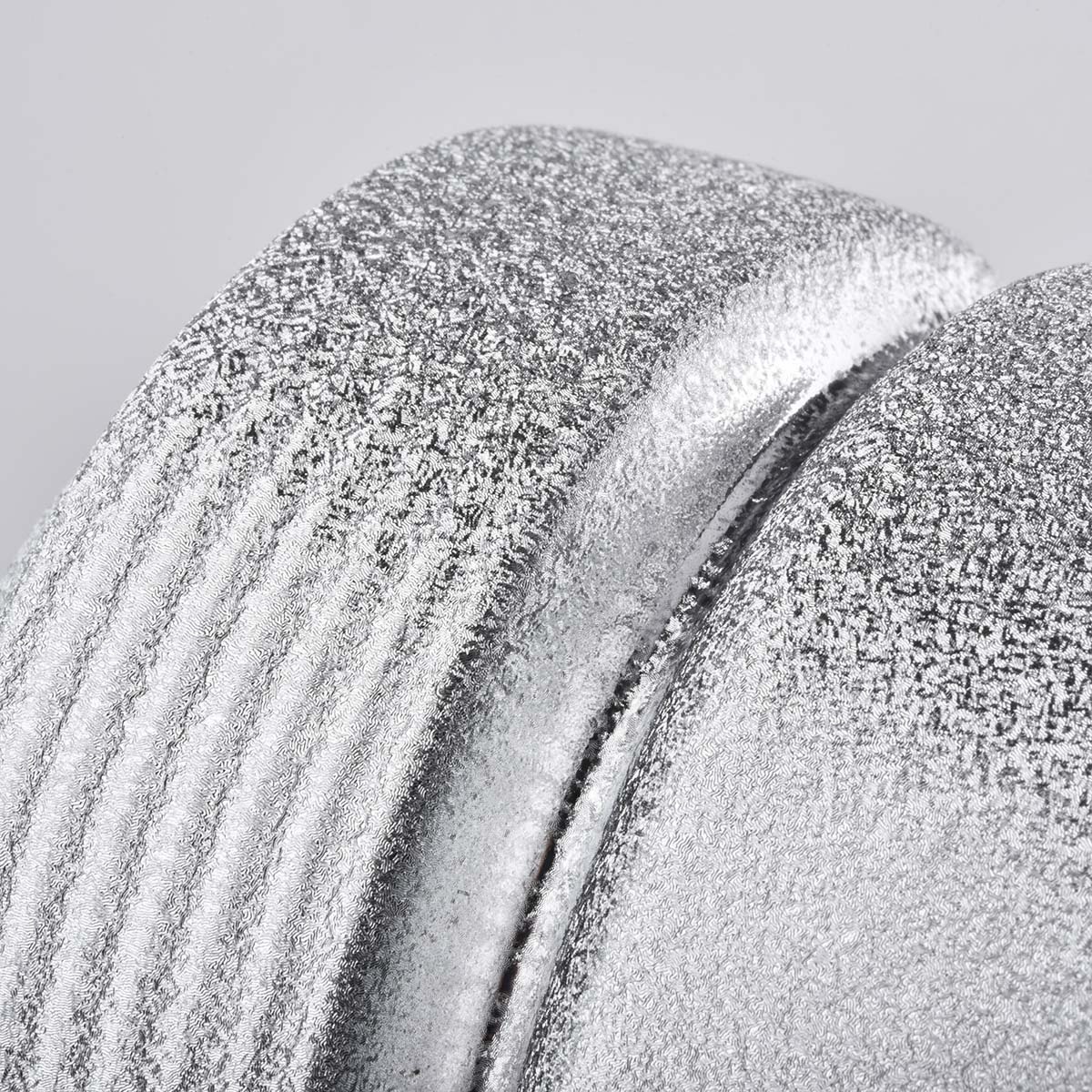 metallic silver ceramic candle jars with slim waist
