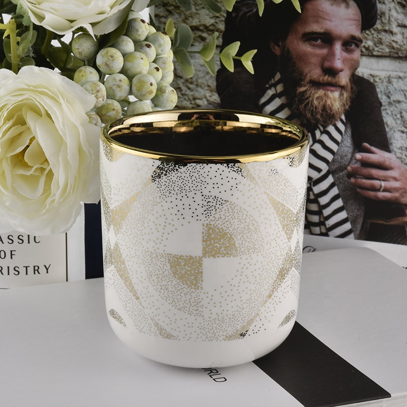 customized ceramic candle containers manufacturer