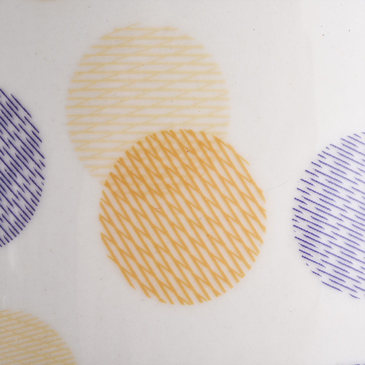 ceramic candle holders with printing for Spring