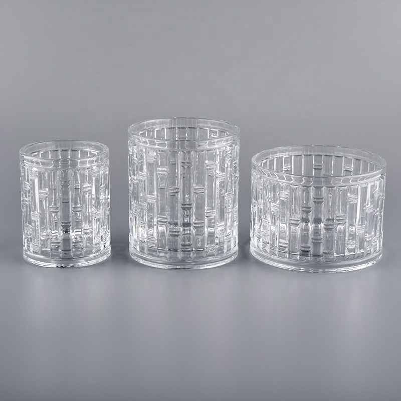 Geo cut glass candle Jar For Candle Making